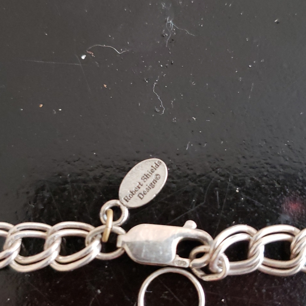 Silver necklaces and  earrings